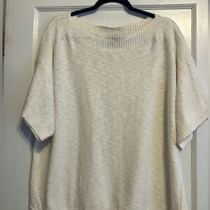 LOFT Cream Women's Boat Neck Sweater